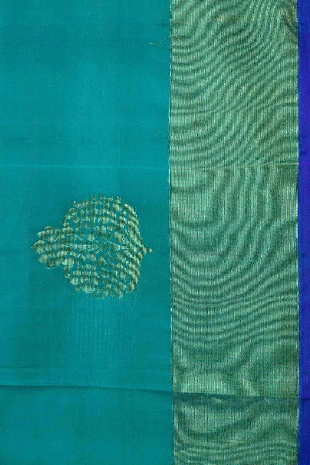 Green Dual Tone Soft Silk Saree
