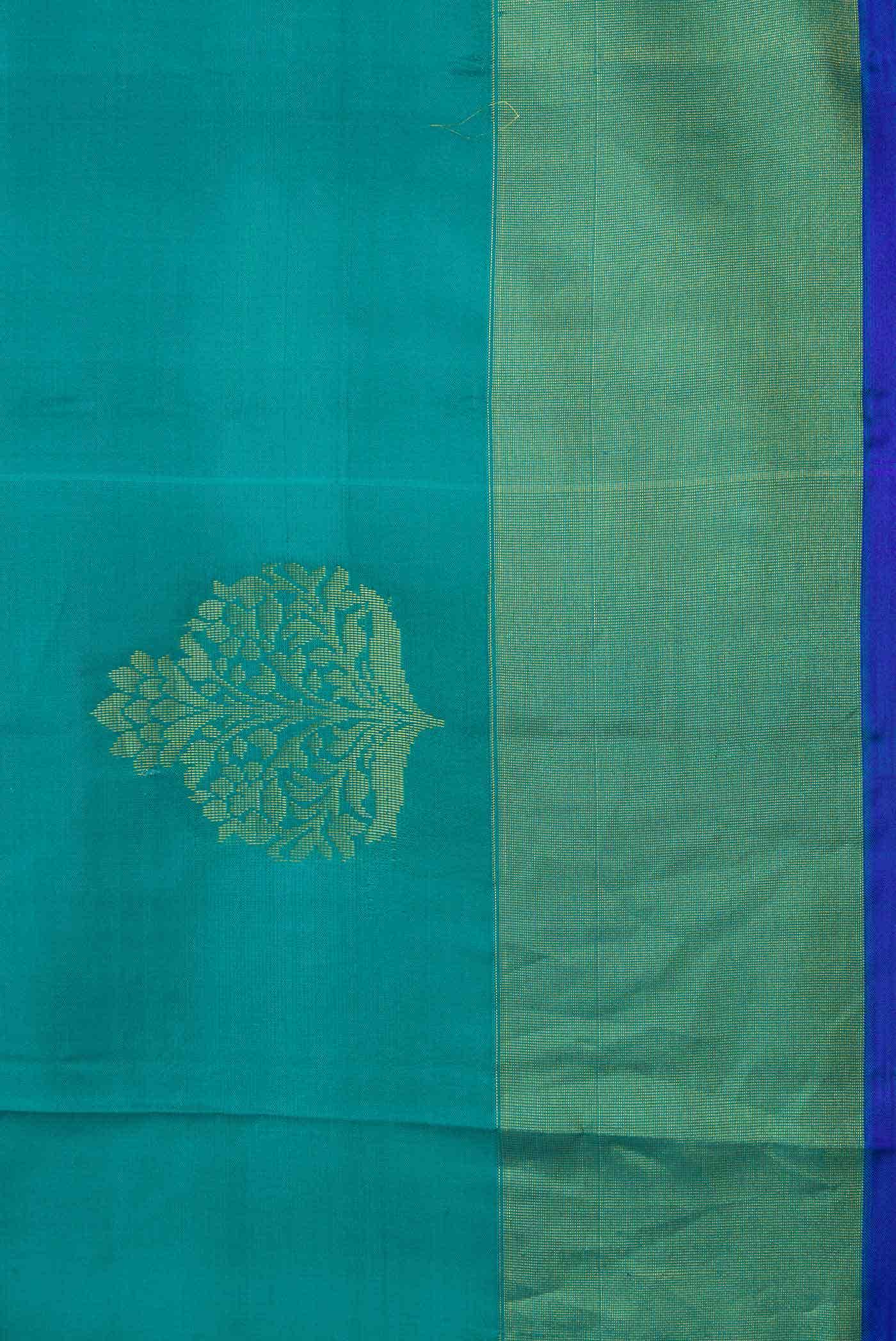 Green Dual Tone Soft Silk Saree