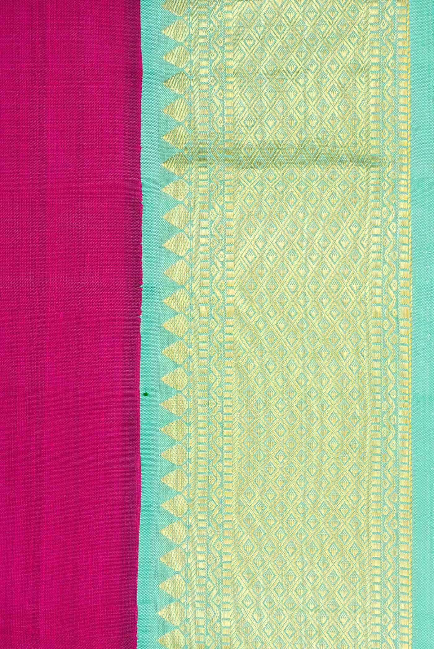 Rani Pink Dual Tone Kanchipuram Silk Saree