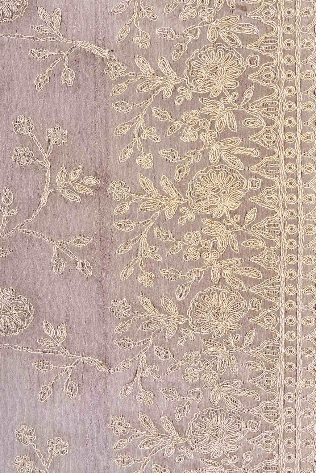 Brown Dual Tone Organza Silk Saree