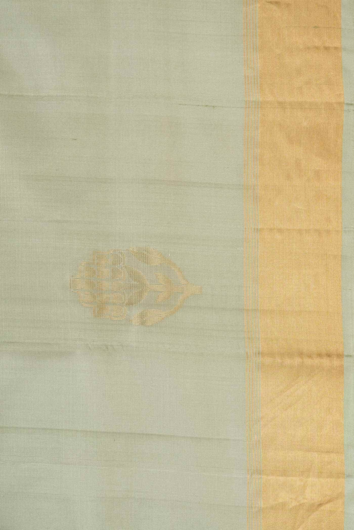 Pista Green Dual Tone Soft Silk Saree