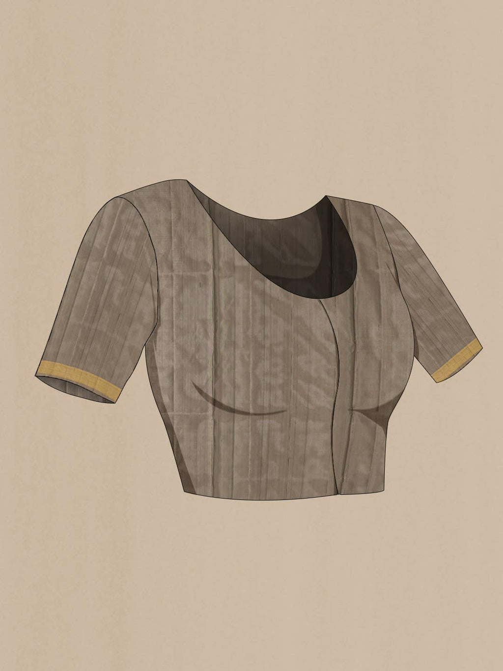Grey Soft Silk Saree