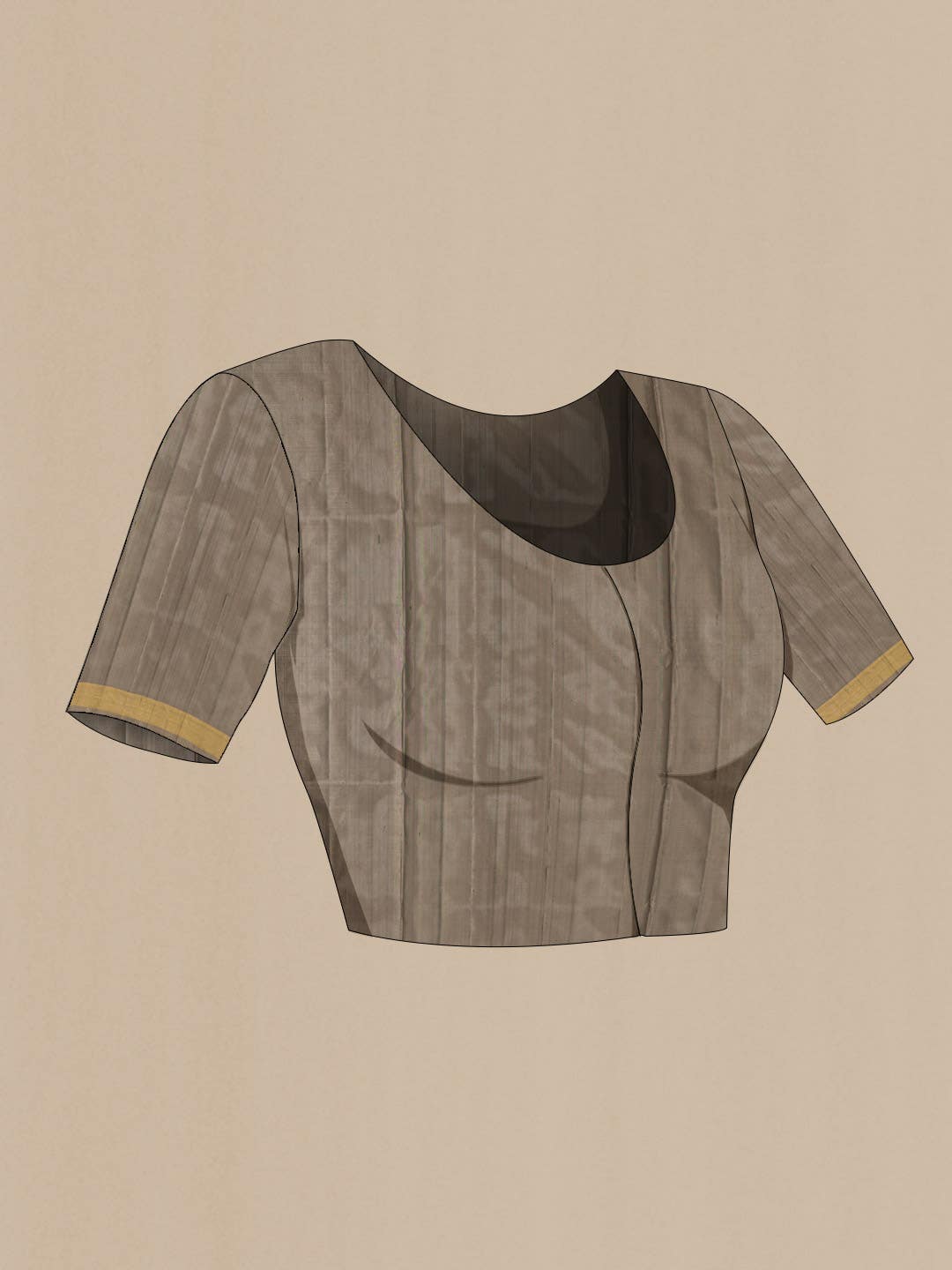 Grey Soft Silk Saree