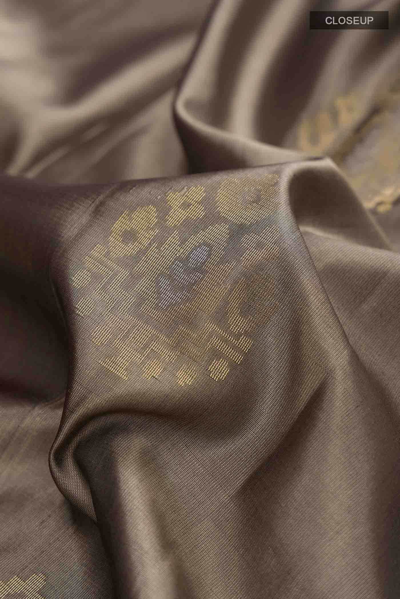 Grey Soft Silk Saree