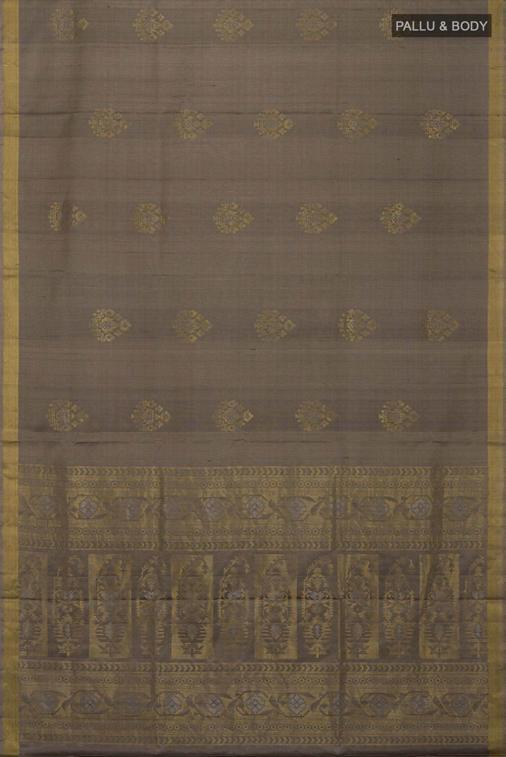 Grey Soft Silk Saree