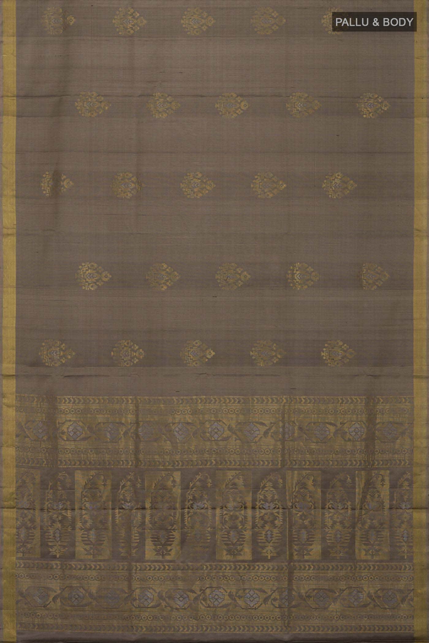 Grey Soft Silk Saree