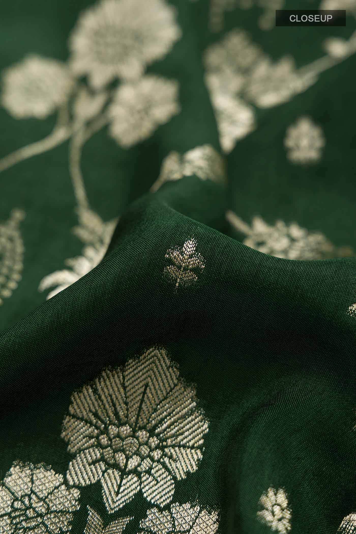 Green Georgette Saree