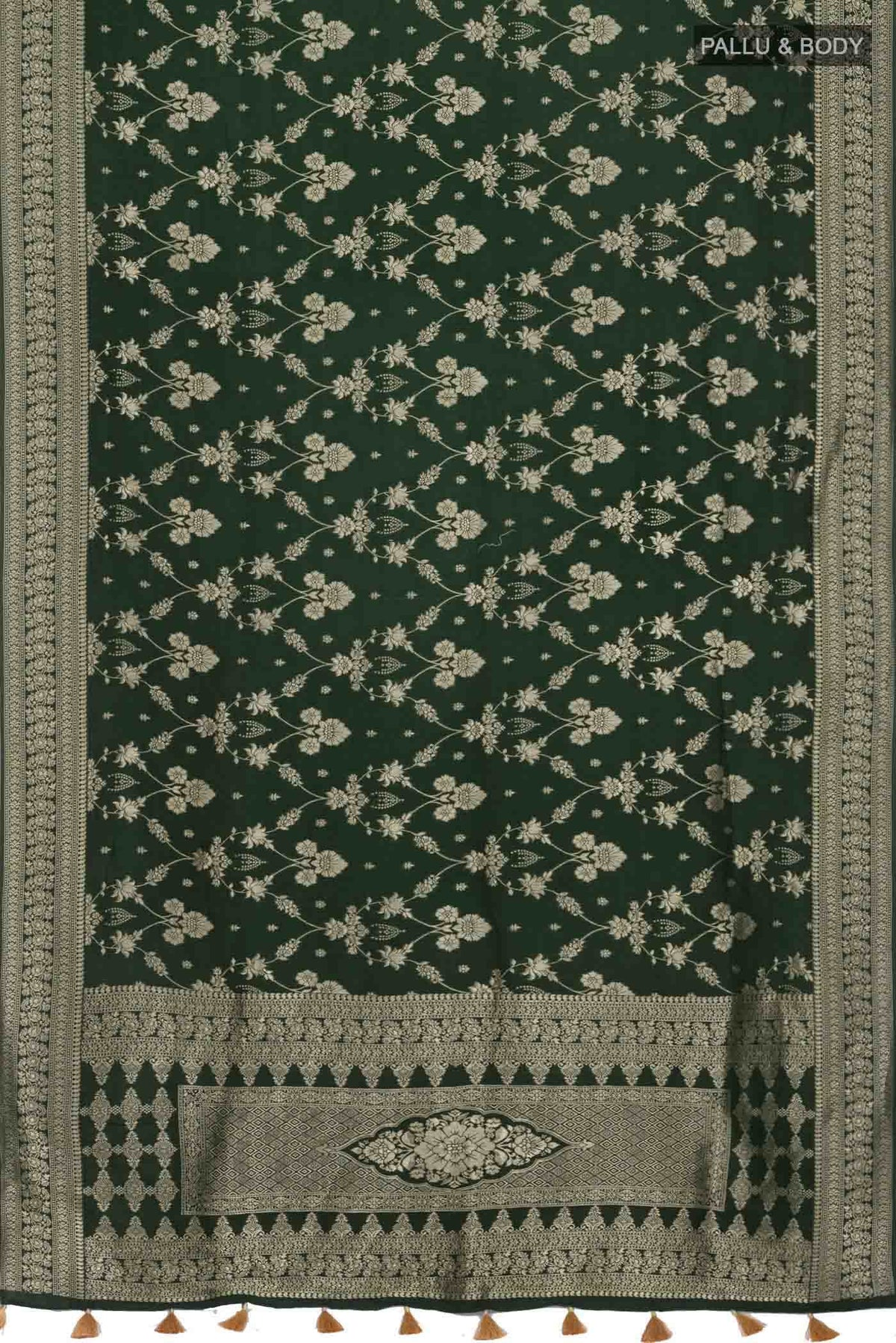 Green Georgette Saree