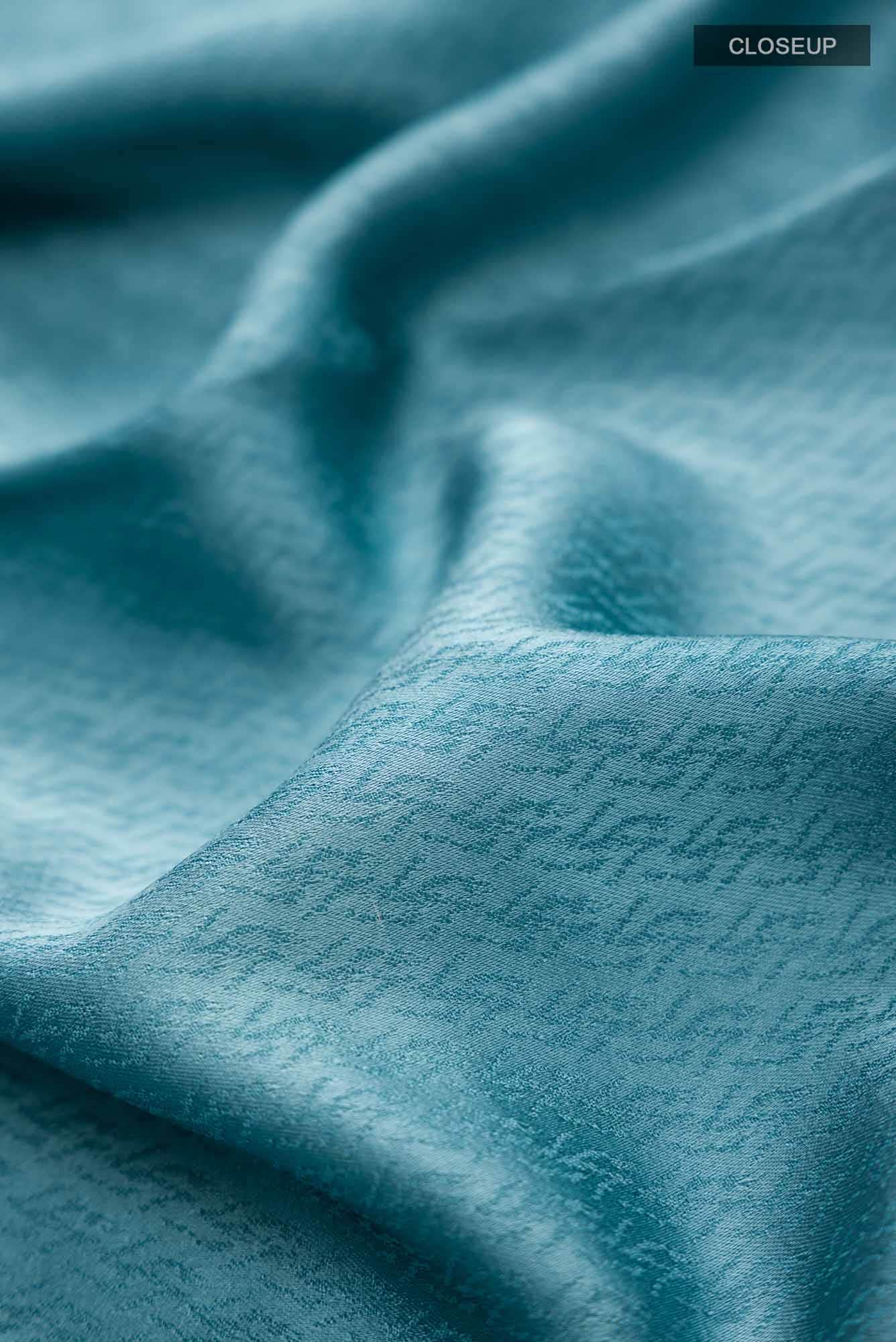Blue Crepe Saree