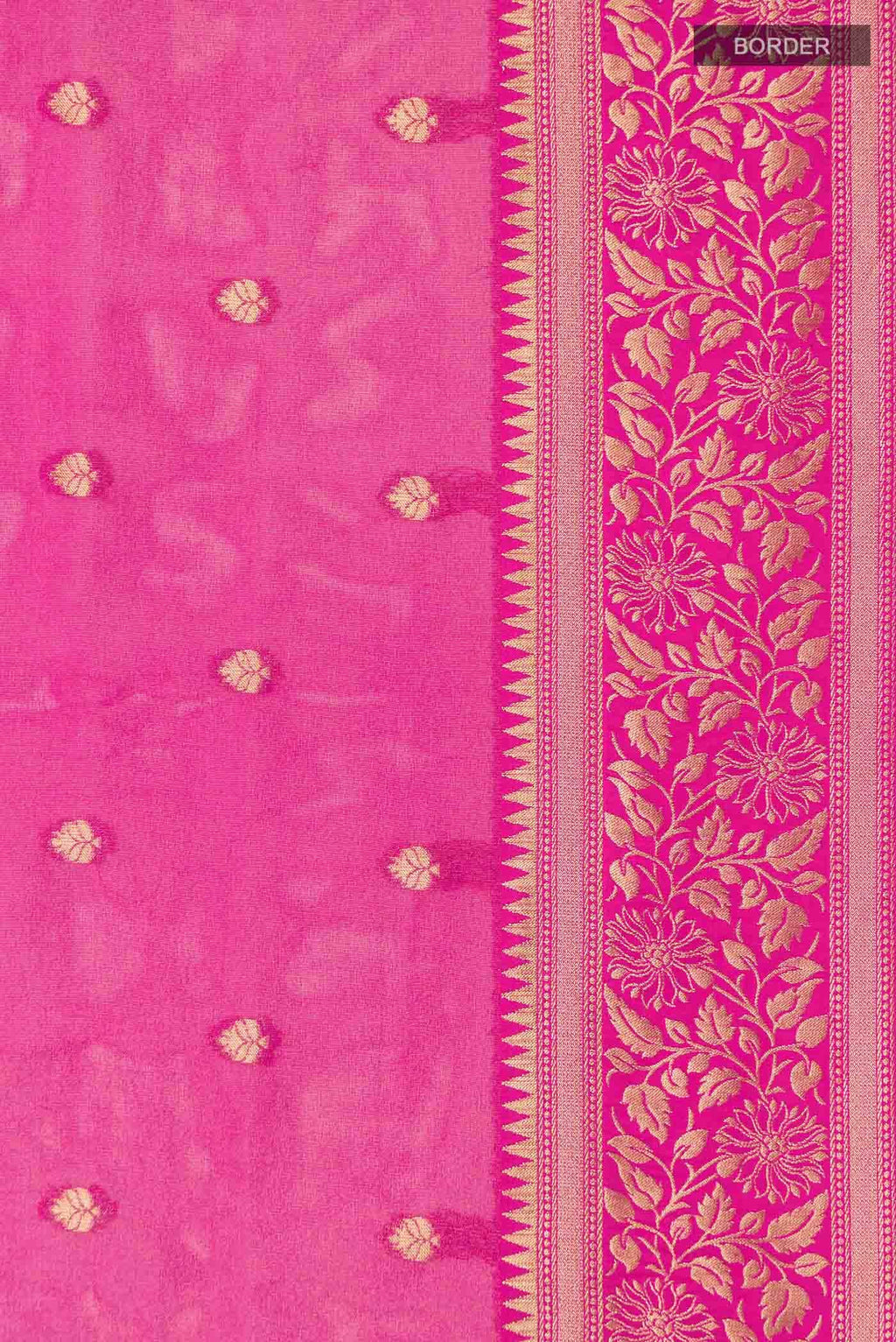 Pink Georgette Saree
