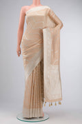 Beige Georgette Saree