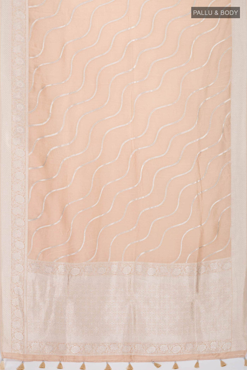 Beige Georgette Saree