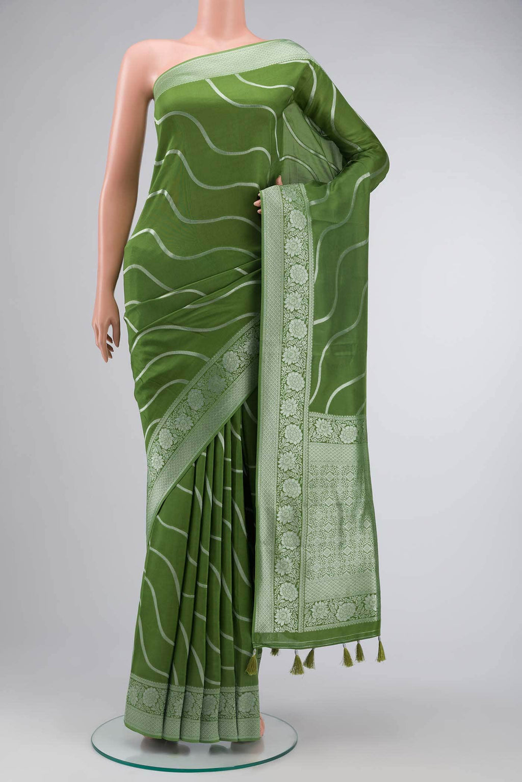 Green Georgette Saree