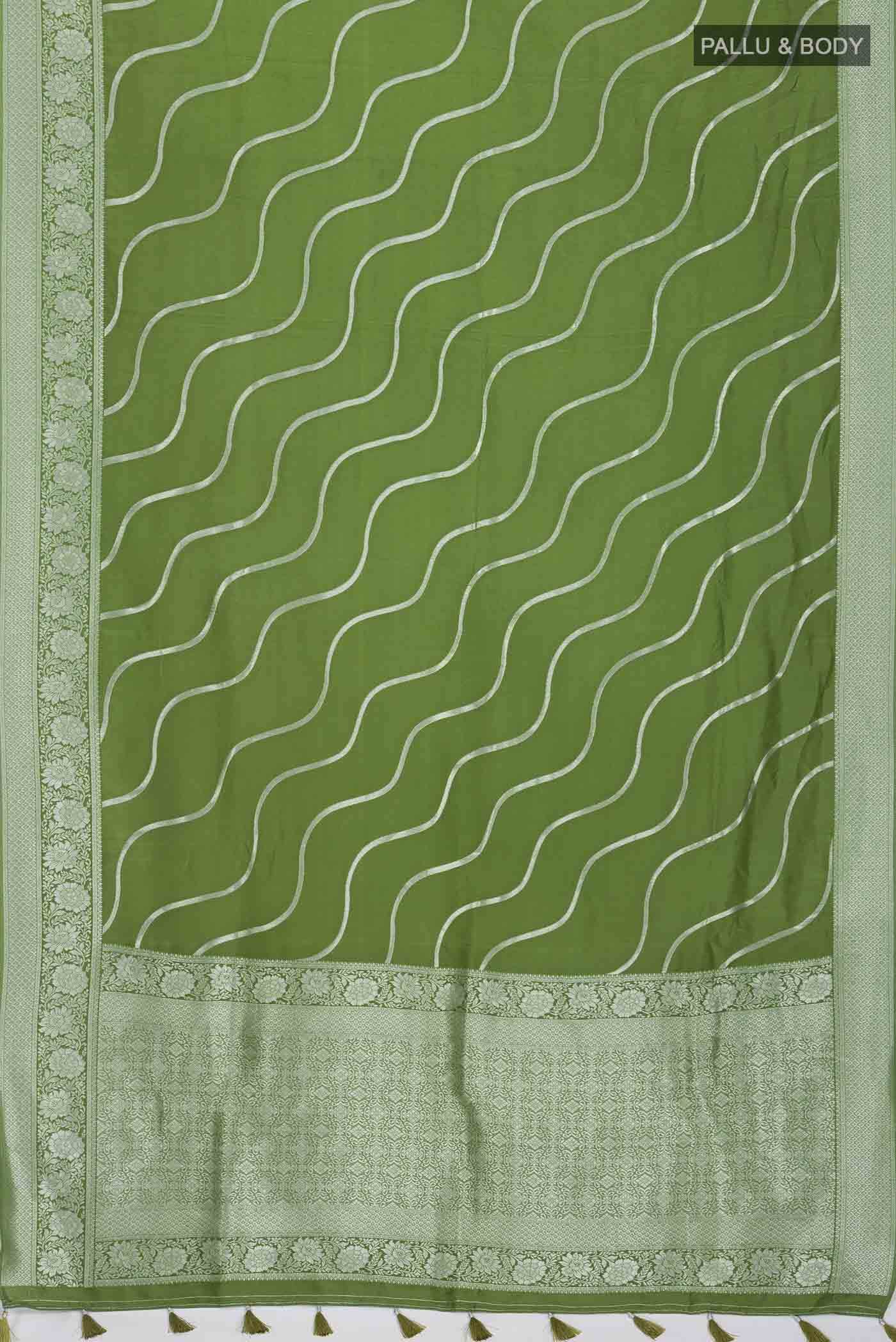 Green Georgette Saree