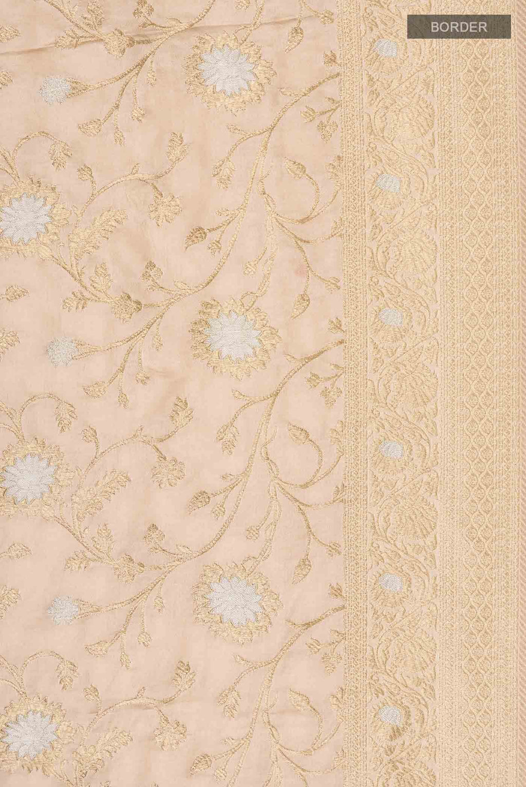 Gold Satin Silk Saree