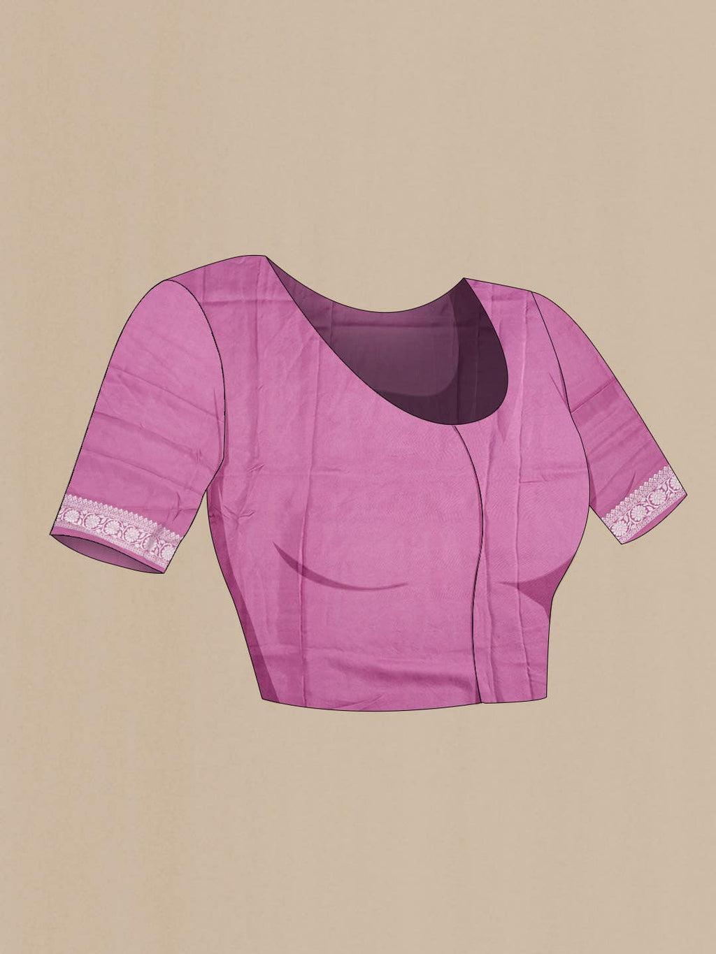 Mauve Crepe Saree