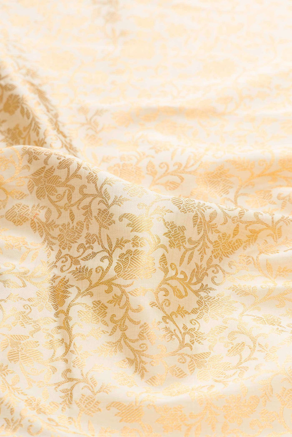 Pure Silk Pure Zari Off White Dual Tone Kanchipuram Saree