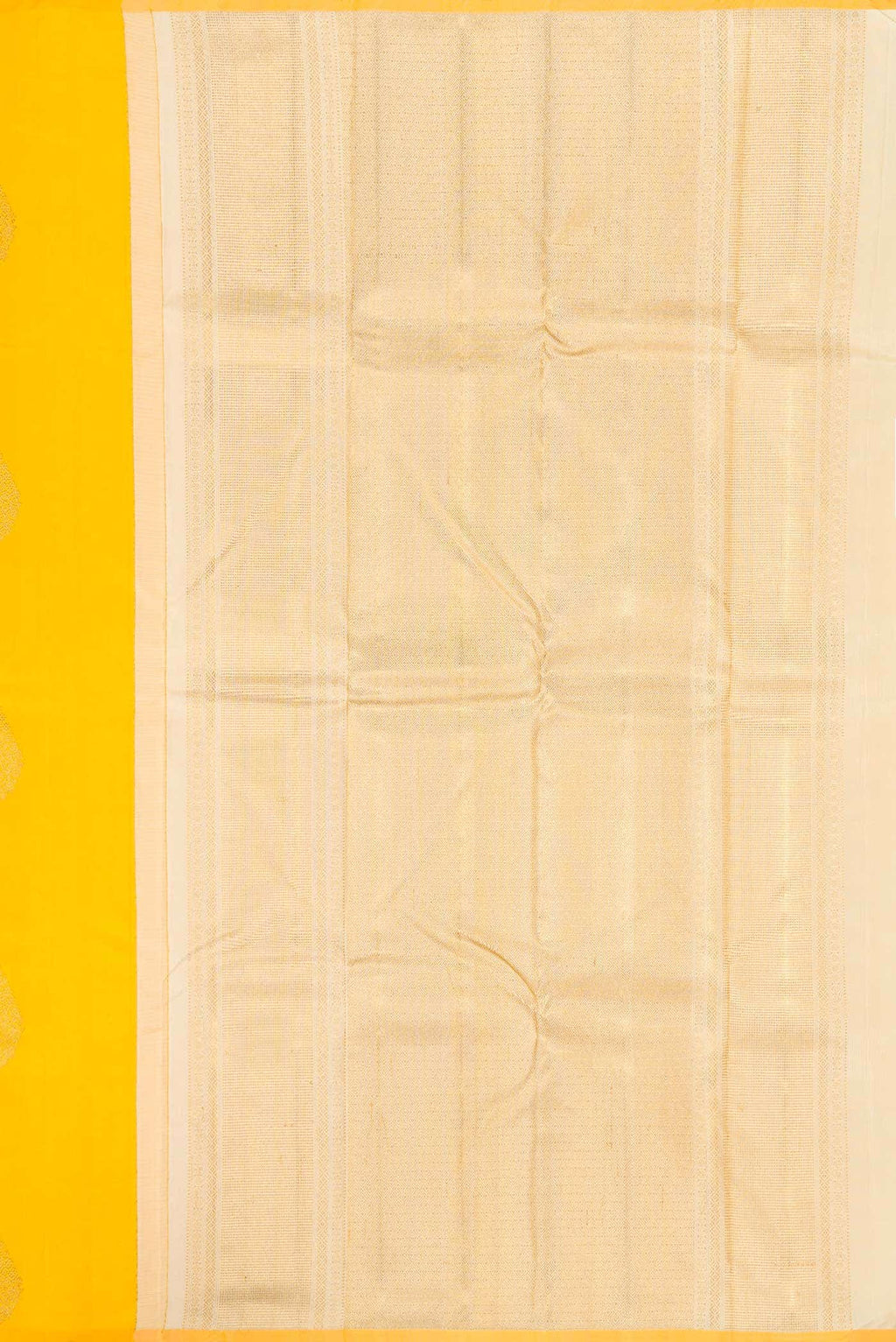 Pure Silk Pure Zari Yellow Dual Tone Kanchipuram Saree