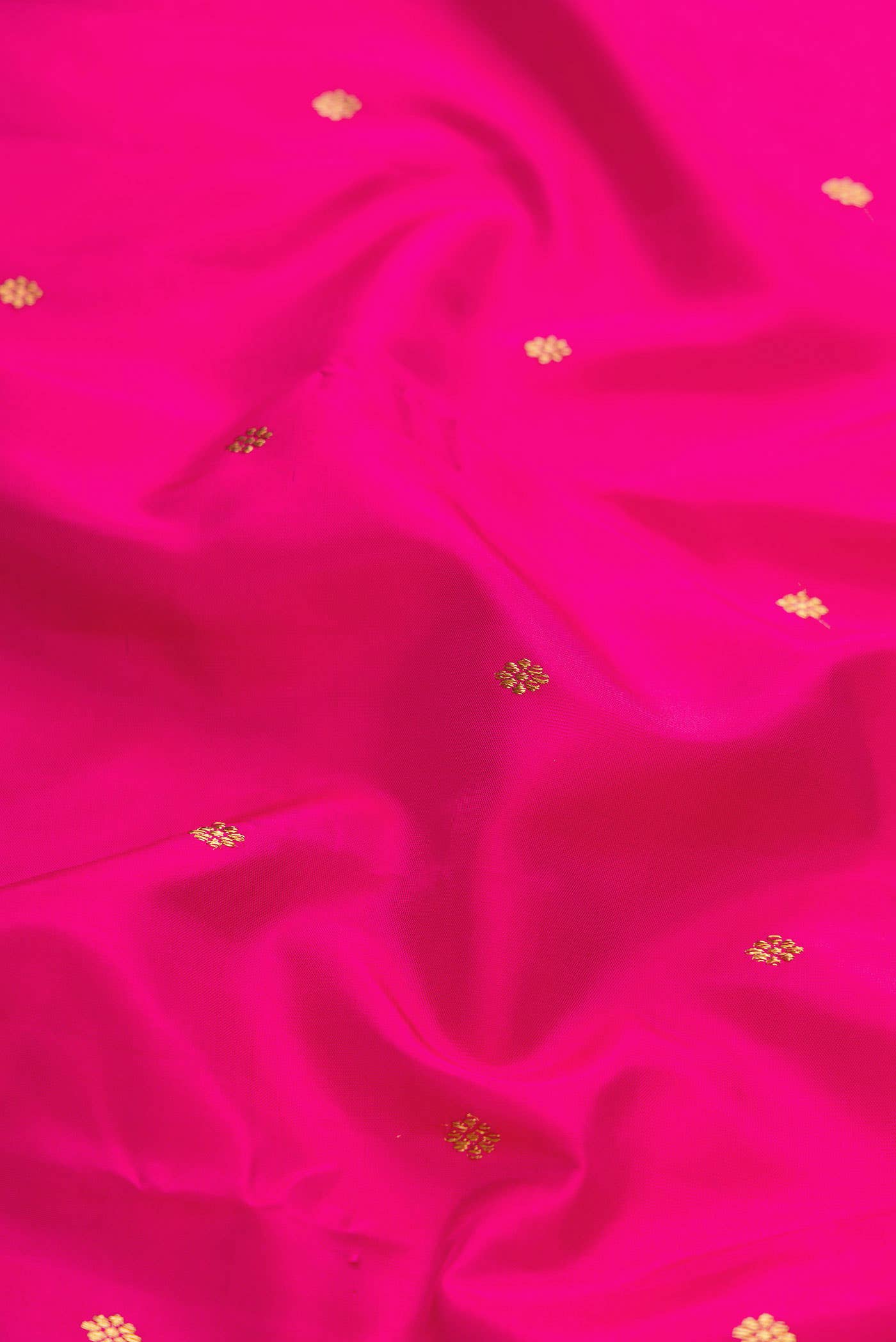 Pure Silk Pure Zari Pink Dual Tone Kanchipuram Saree