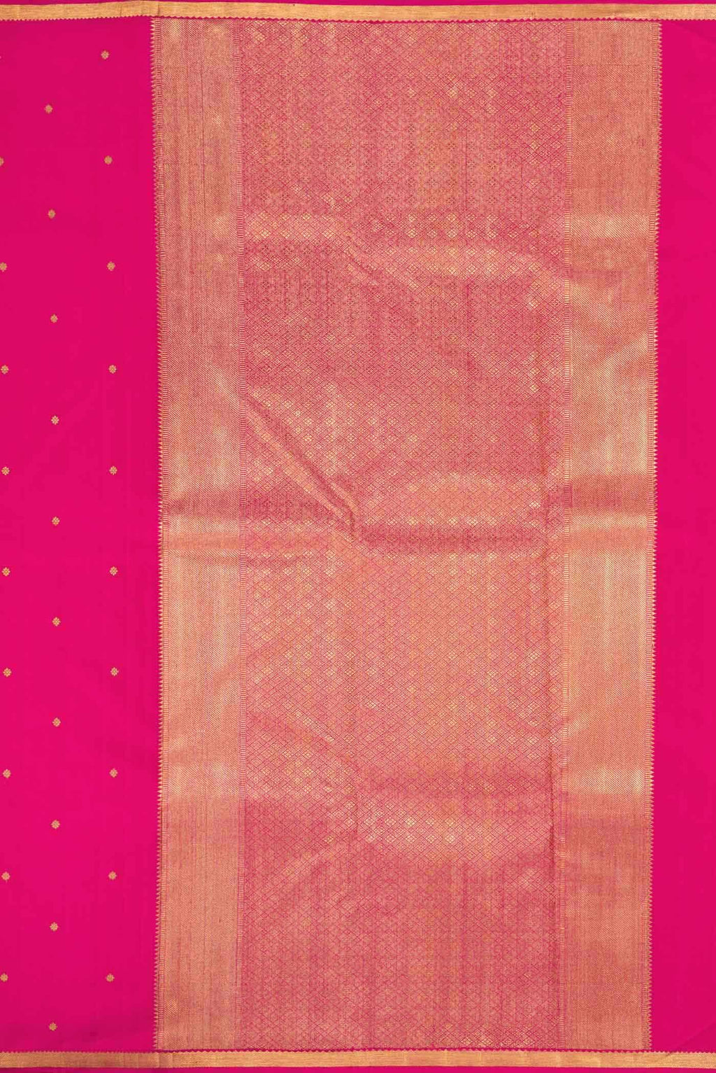 Pure Silk Pure Zari Pink Dual Tone Kanchipuram Saree