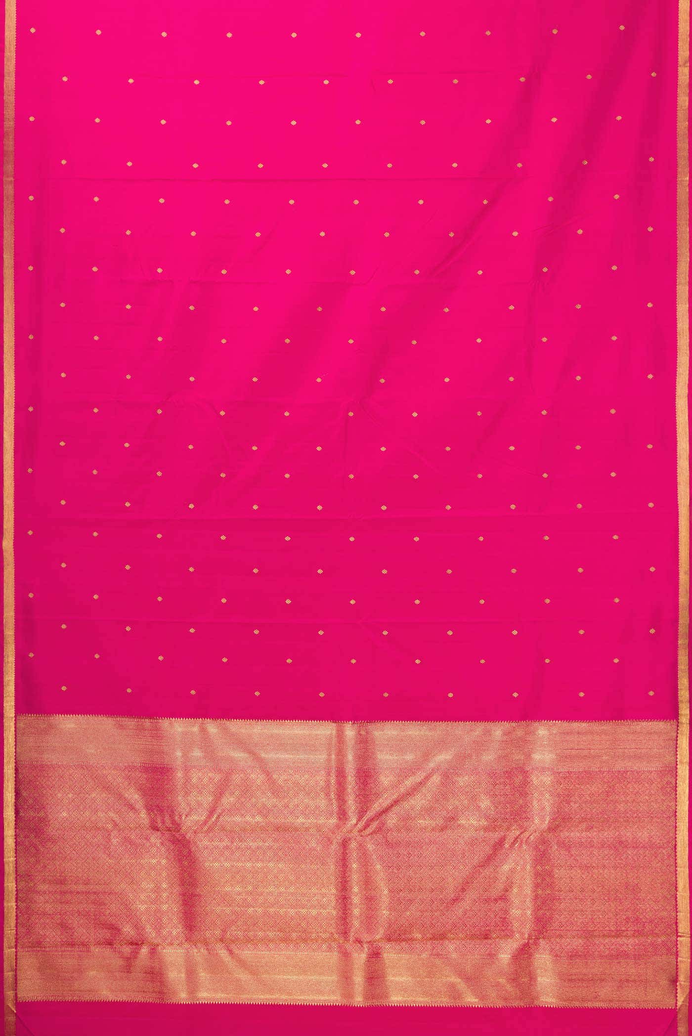 Pure Silk Pure Zari Pink Dual Tone Kanchipuram Saree