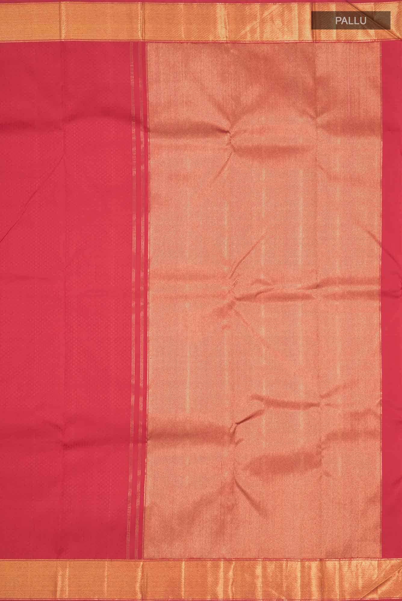 Pure Silk Pure Zari Red Kanchipuram Saree