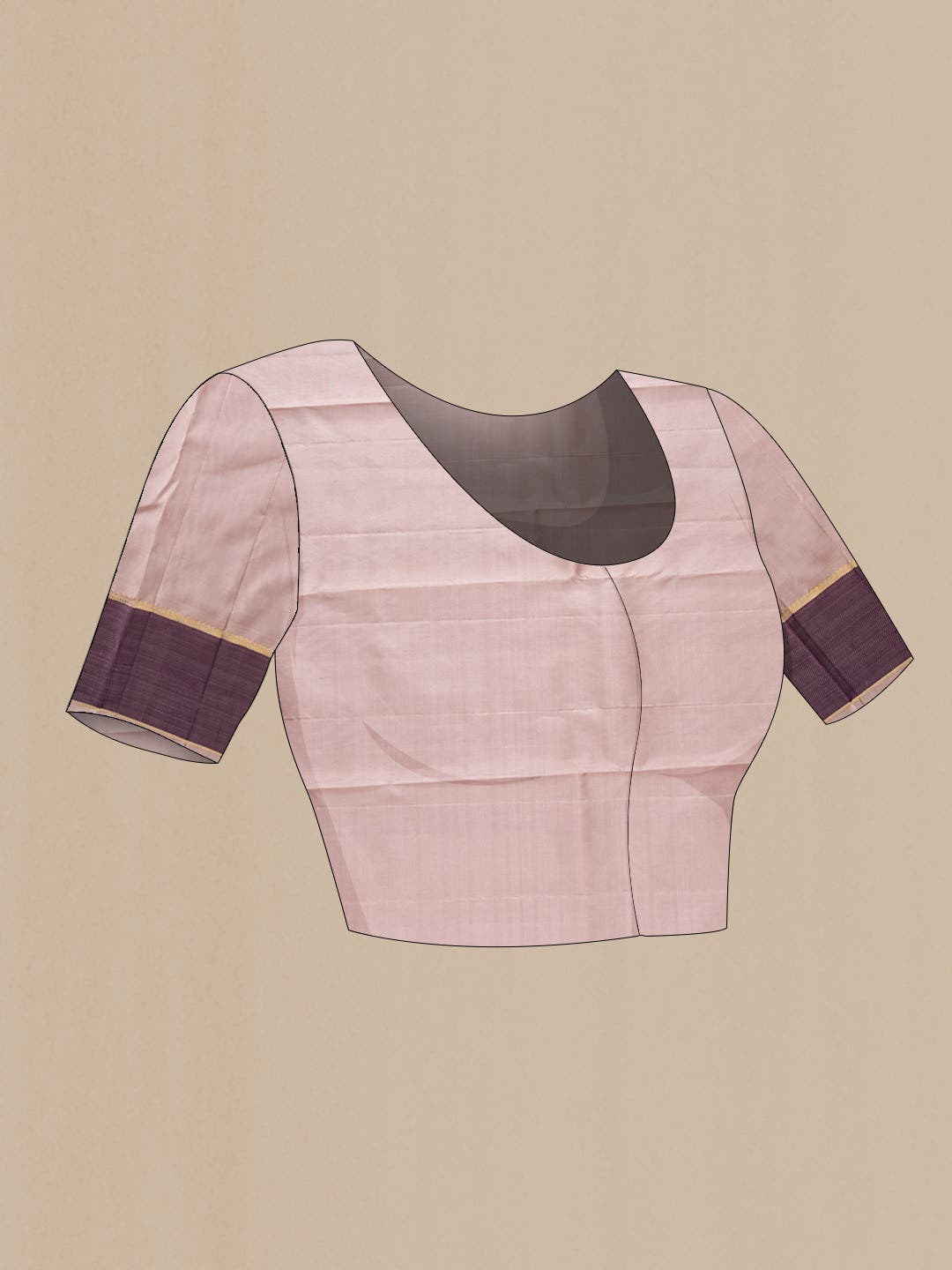 Pure Silk Pure Zari Lilac Dual Tone Kanchipuram Saree