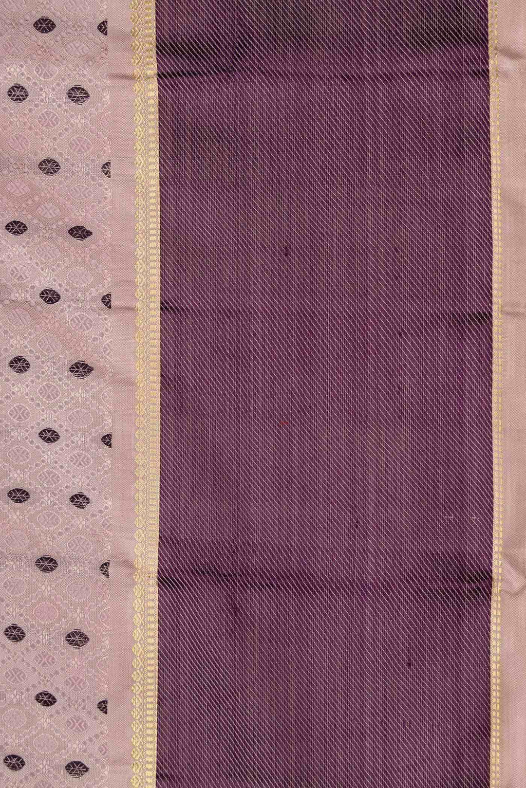 Pure Silk Pure Zari Lilac Dual Tone Kanchipuram Saree