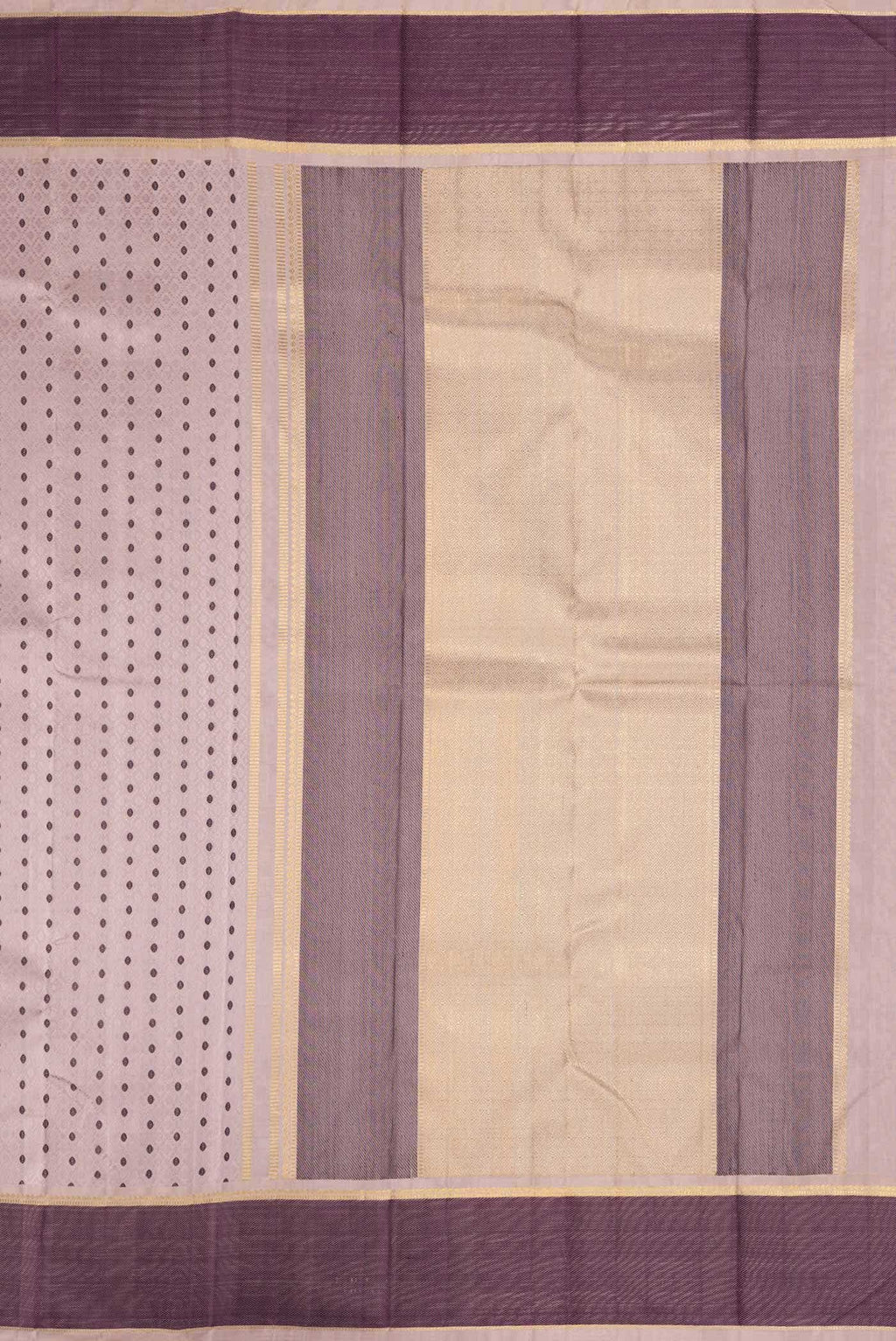 Pure Silk Pure Zari Lilac Dual Tone Kanchipuram Saree