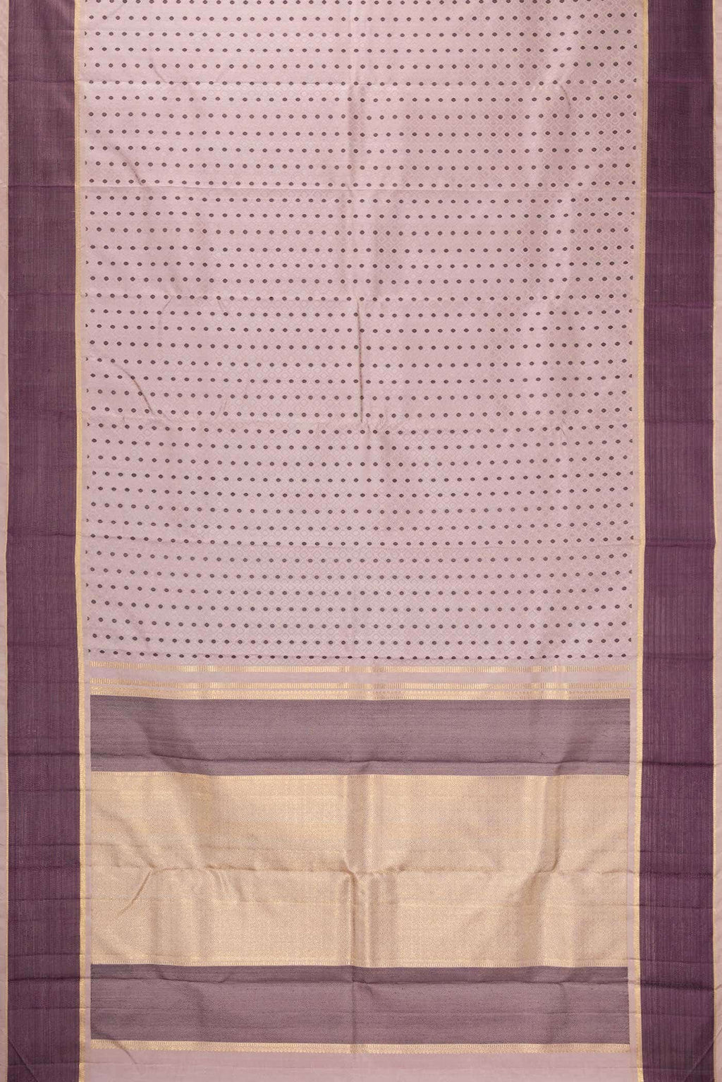 Pure Silk Pure Zari Lilac Dual Tone Kanchipuram Saree