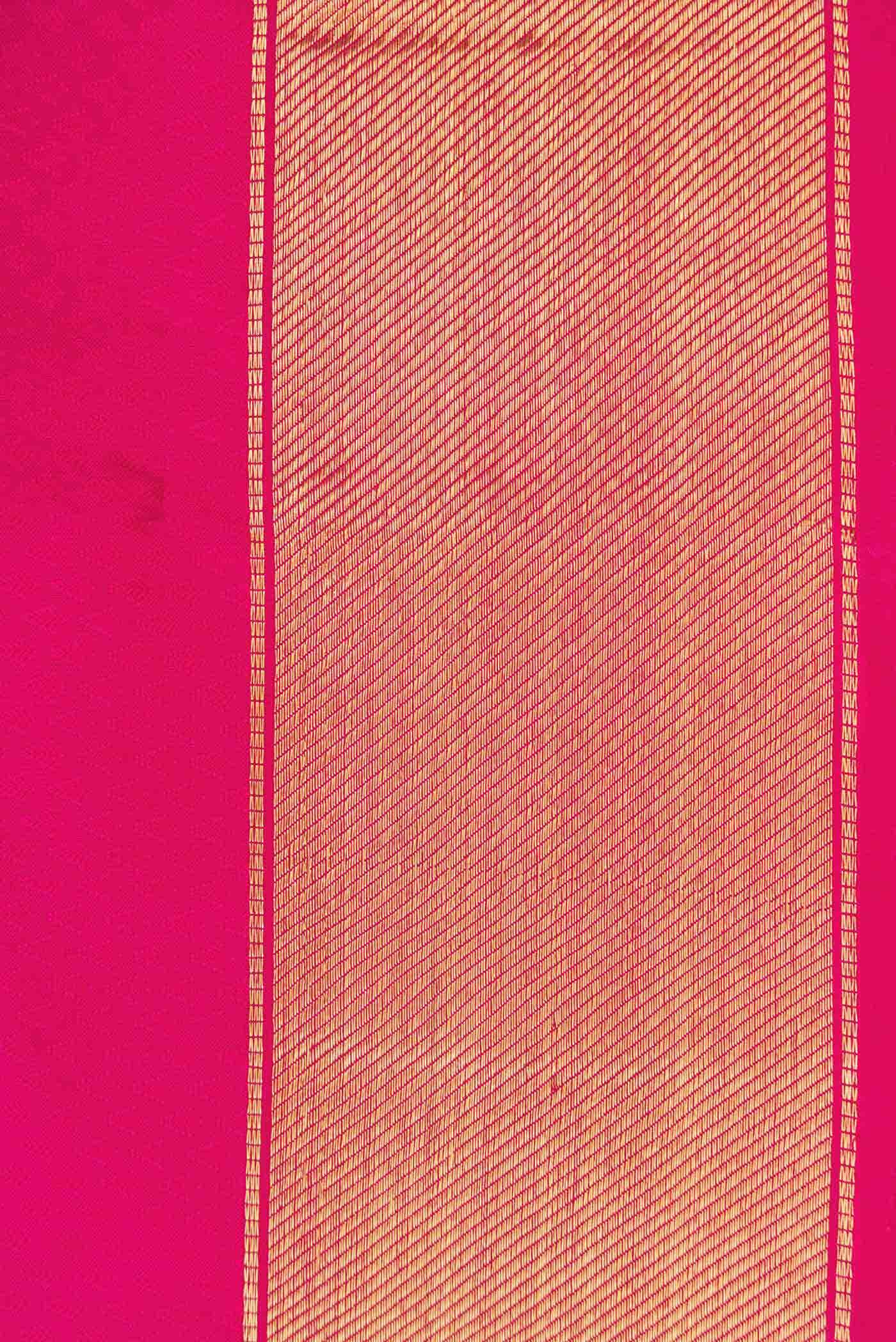 Pure Silk Pure Zari Pink Dual Tone Kanchipuram Saree