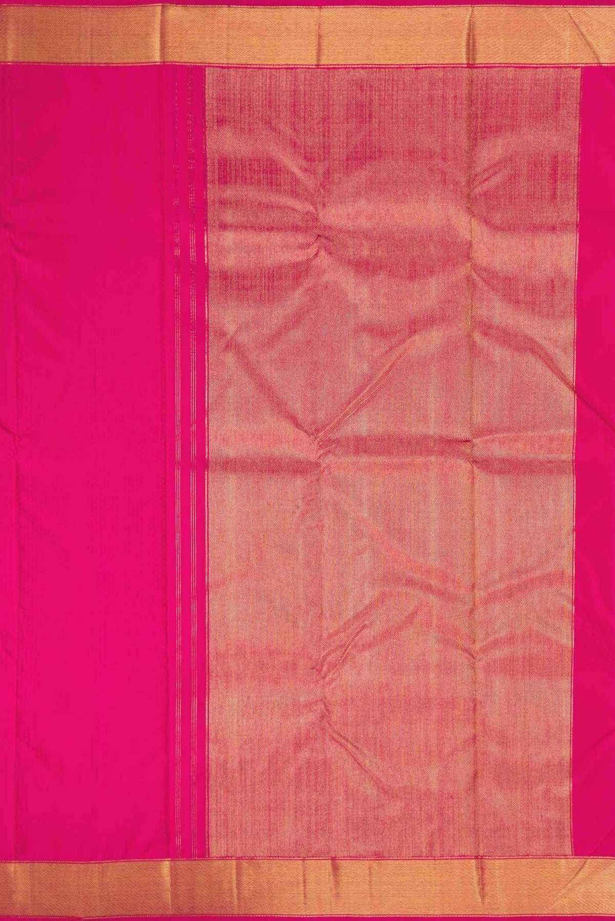Pure Silk Pure Zari Pink Dual Tone Kanchipuram Saree