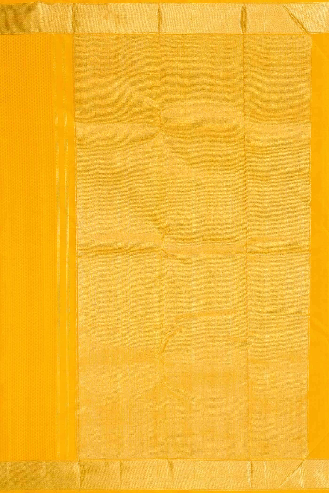 Pure Silk Pure Zari Yellow Dual Tone Kanchipuram Saree