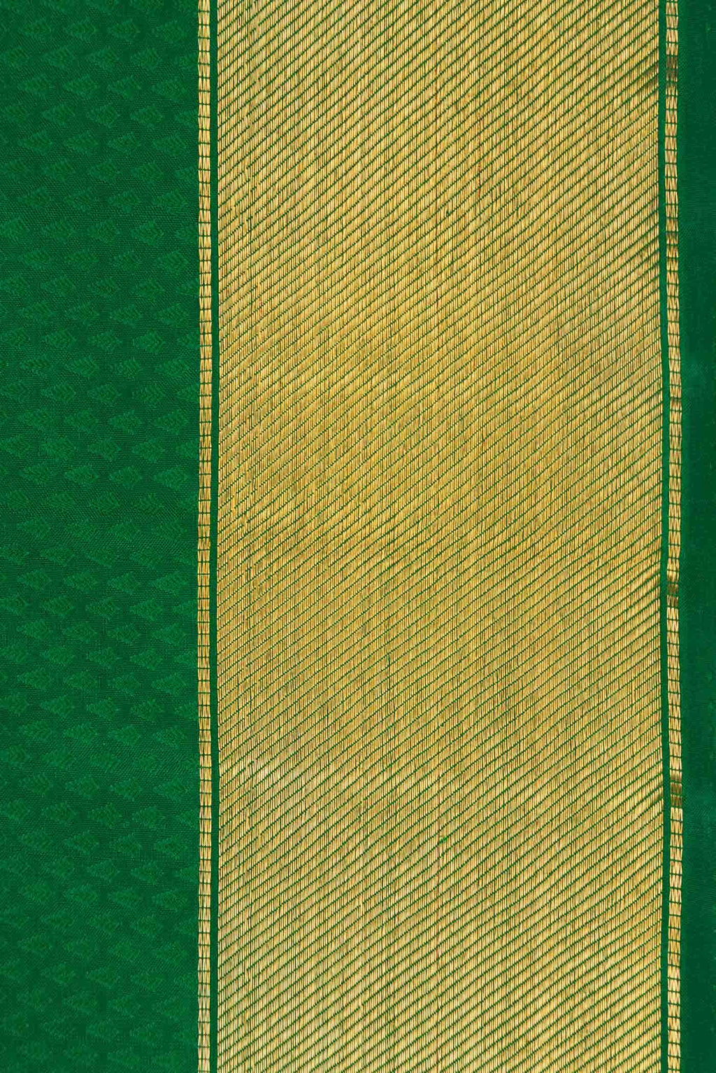 Pure Silk Pure Zari Green Dual Tone Kanchipuram Saree