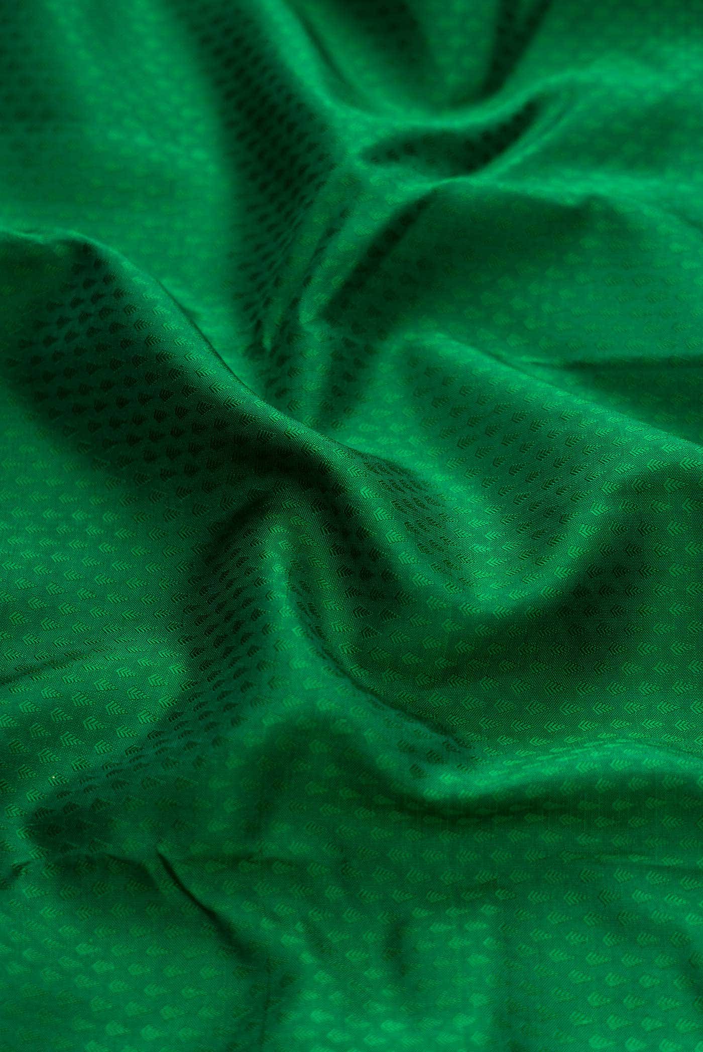 Pure Silk Pure Zari Green Dual Tone Kanchipuram Saree