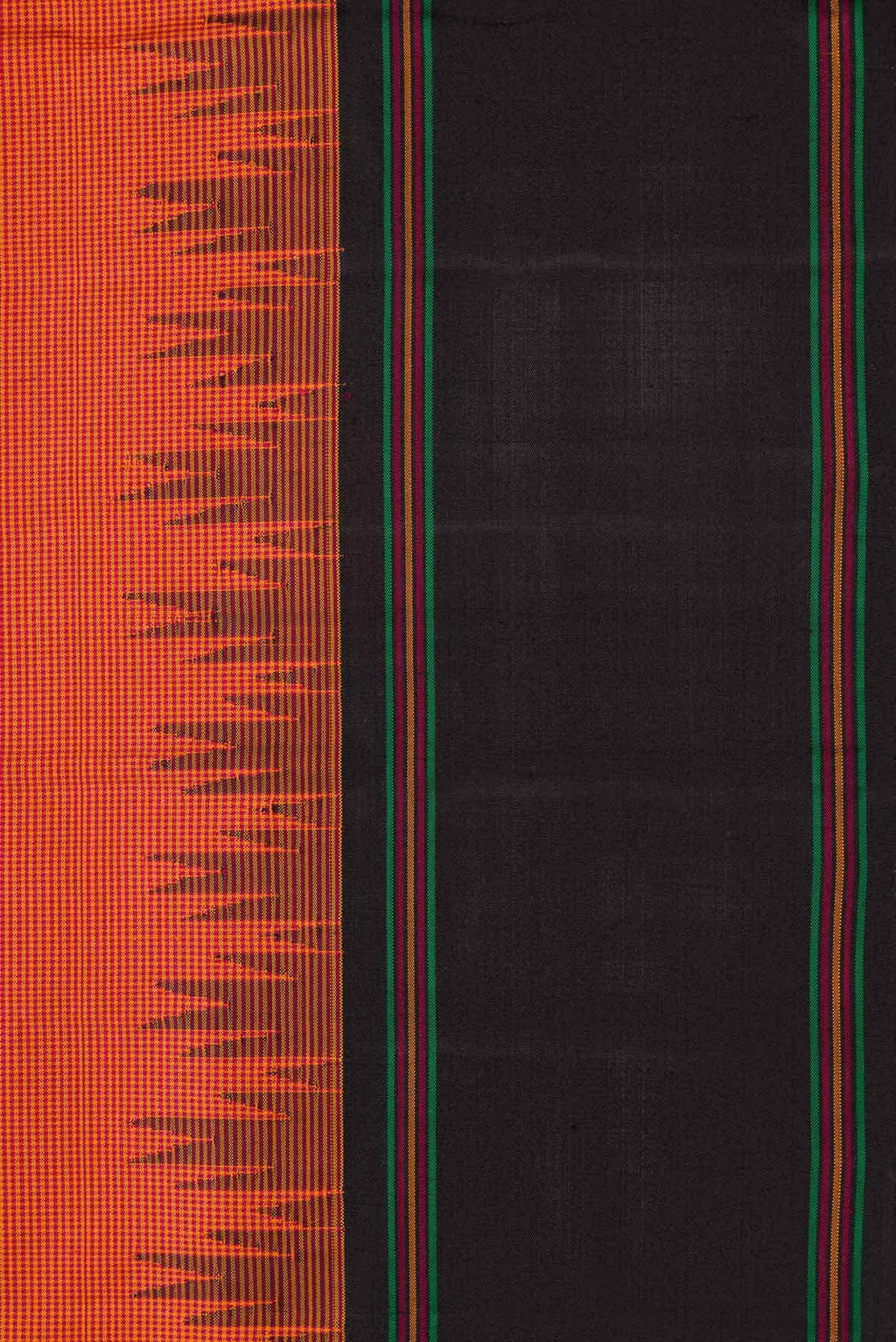 Orange Kanchipuram Silk Saree