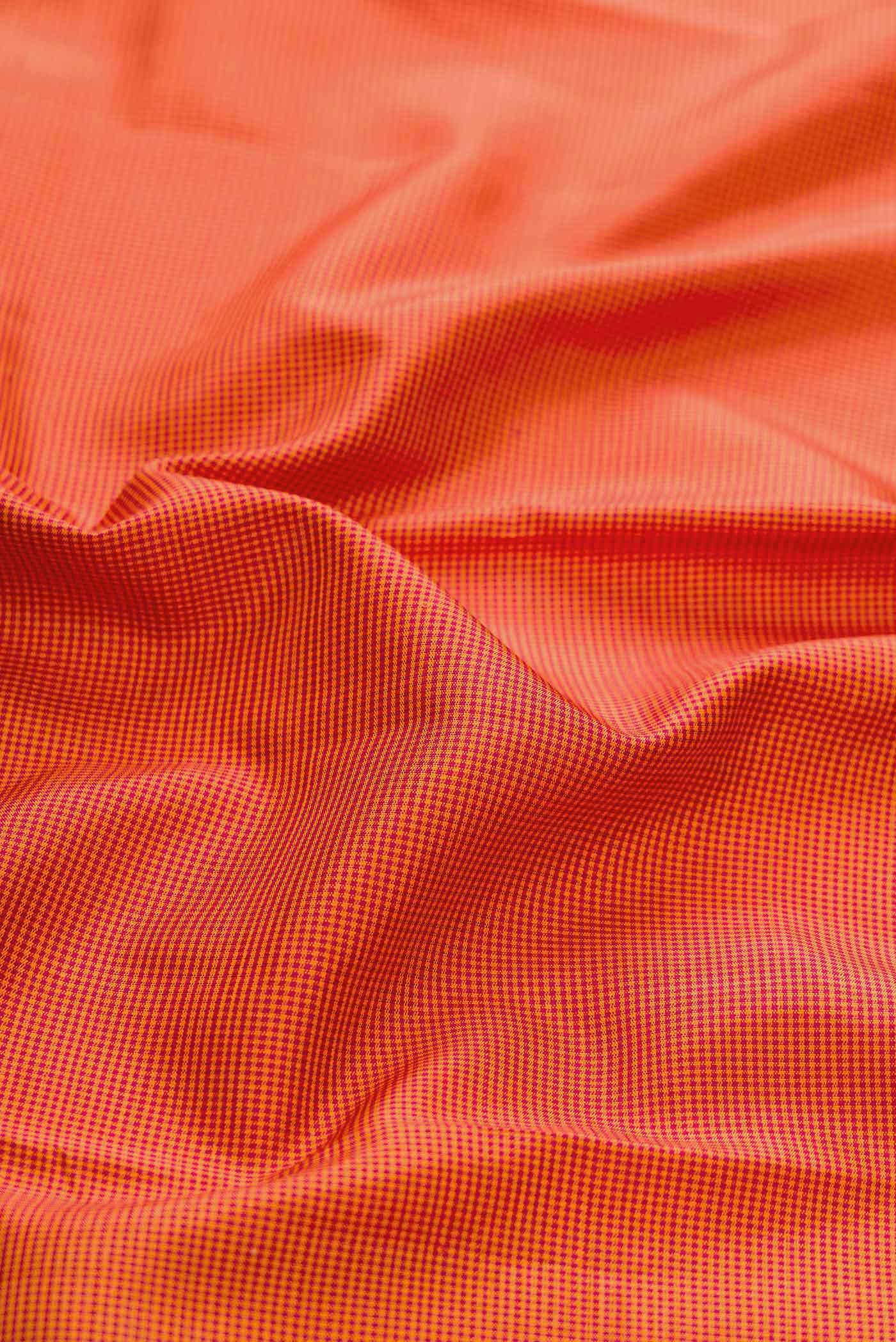 Orange Kanchipuram Silk Saree