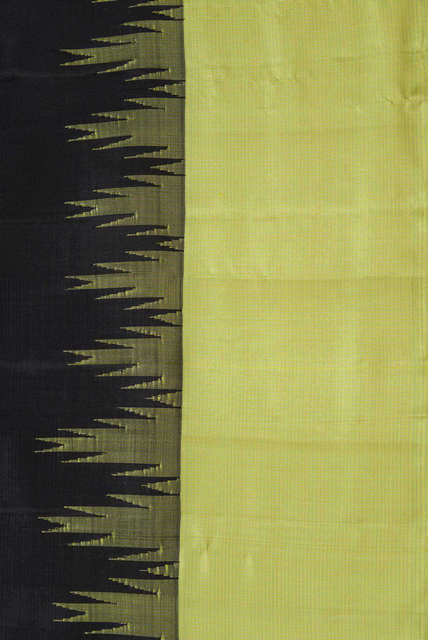 Black Dual Tone Kanchipuram Silk Saree