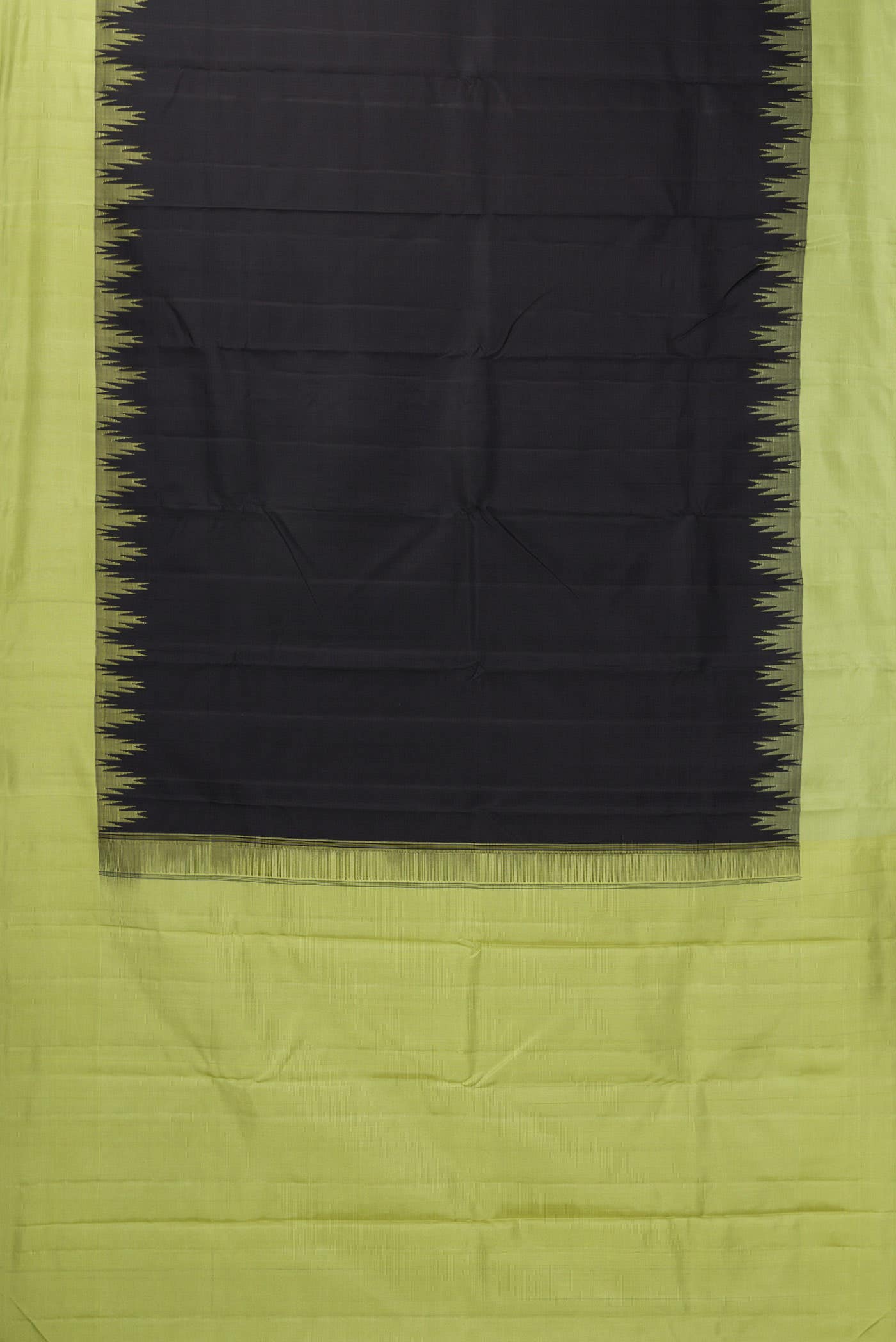 Black Dual Tone Kanchipuram Silk Saree