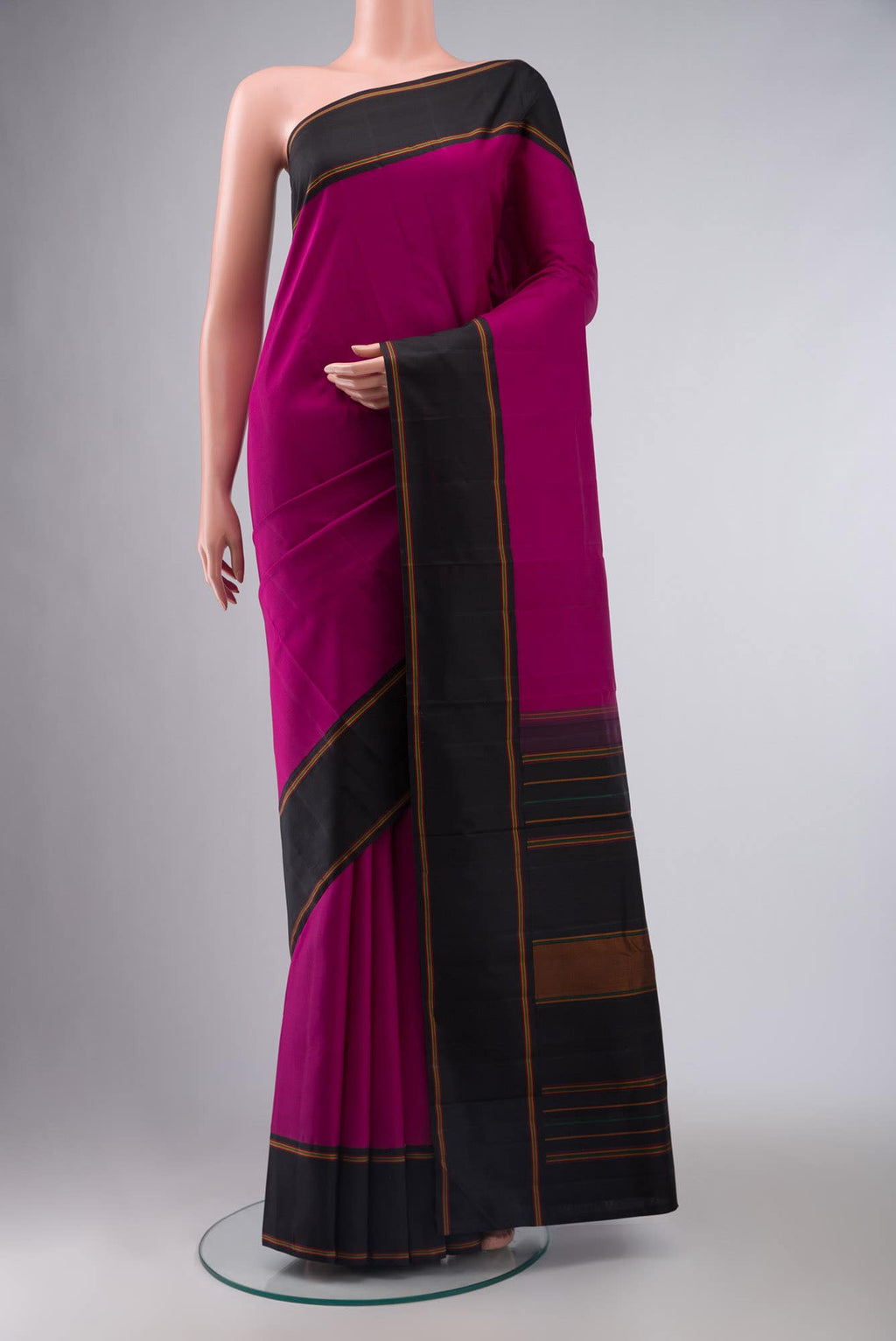 Light Magenta Kanchipuram Silk Saree