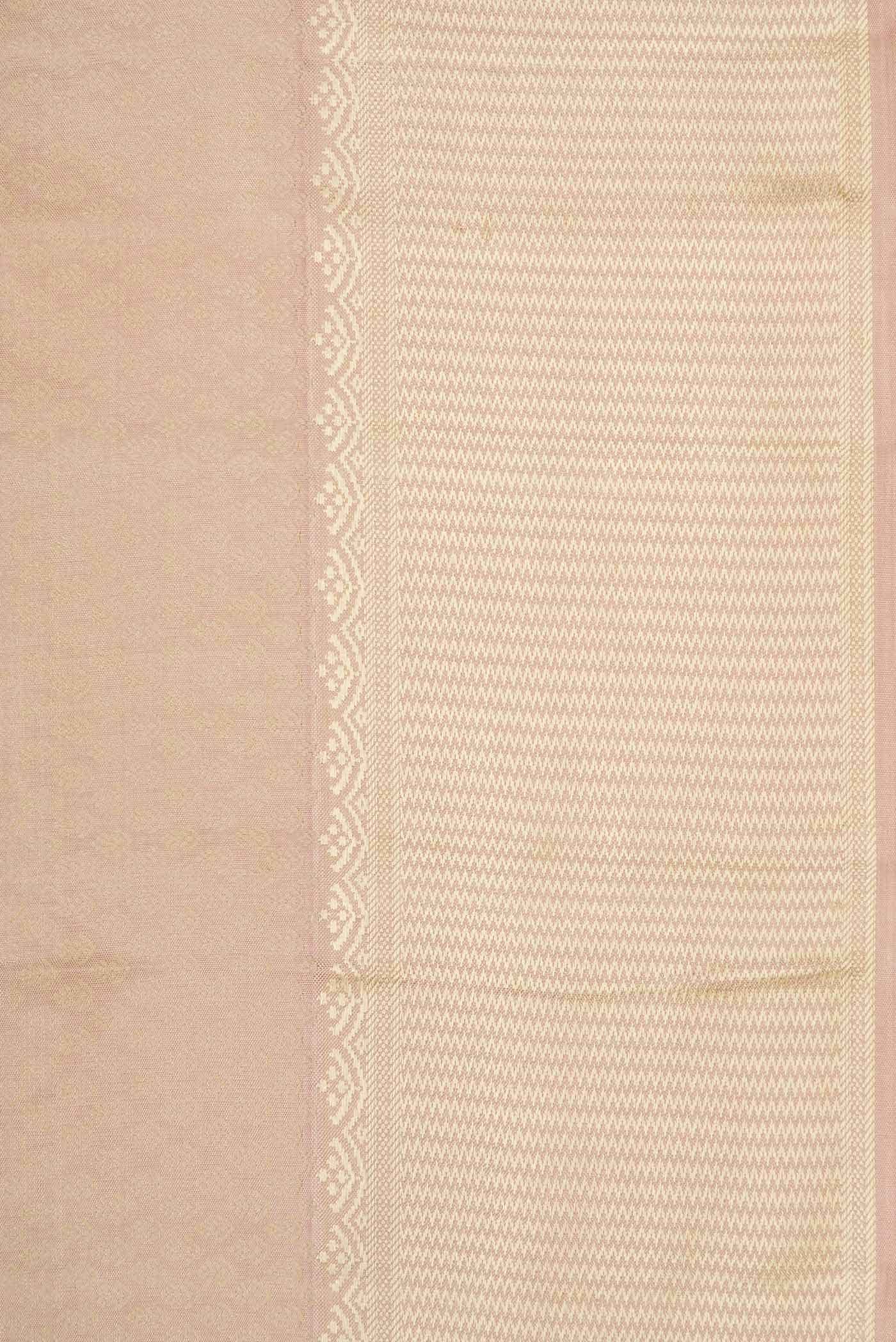 Dark Beige Dual Tone Kanchipuram Silk Saree