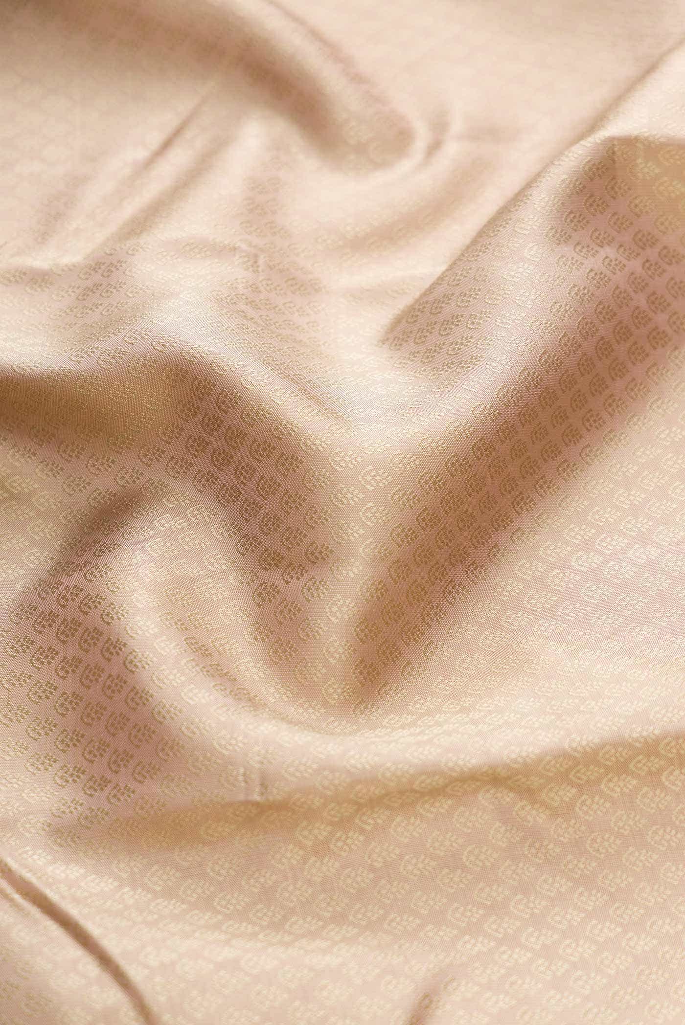 Dark Beige Dual Tone Kanchipuram Silk Saree