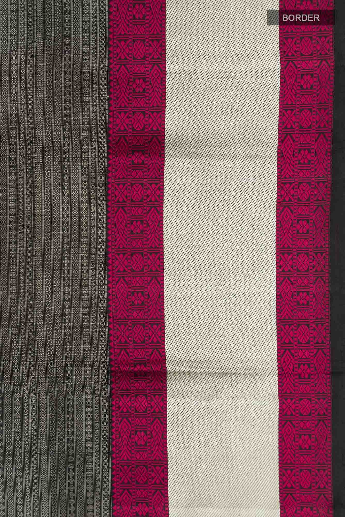 Black Kanchipuram Silk Saree