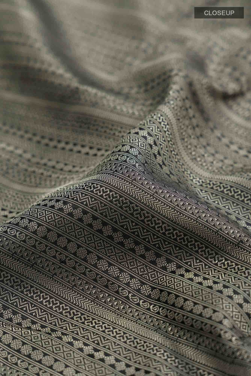 Black Kanchipuram Silk Saree