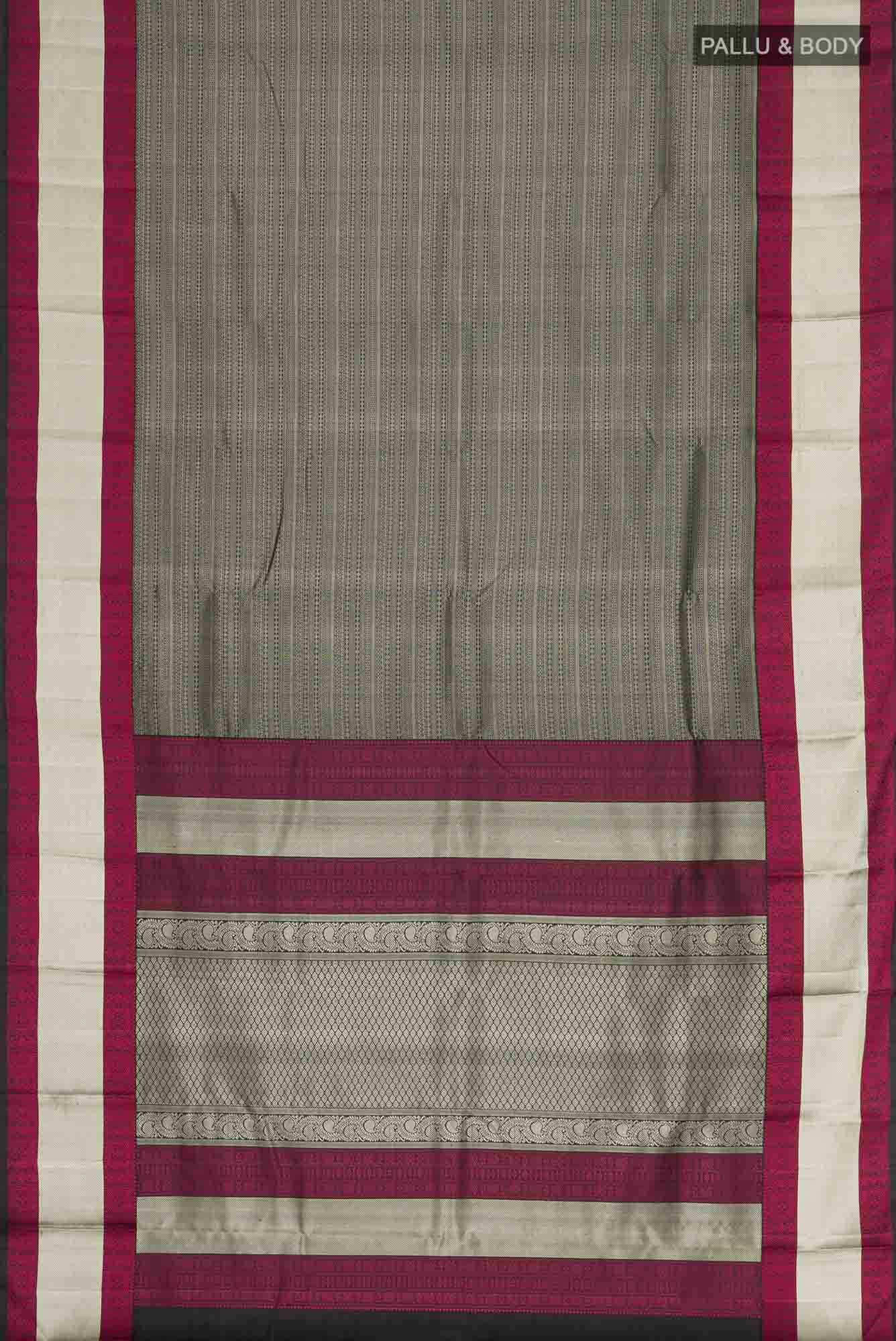 Black Kanchipuram Silk Saree