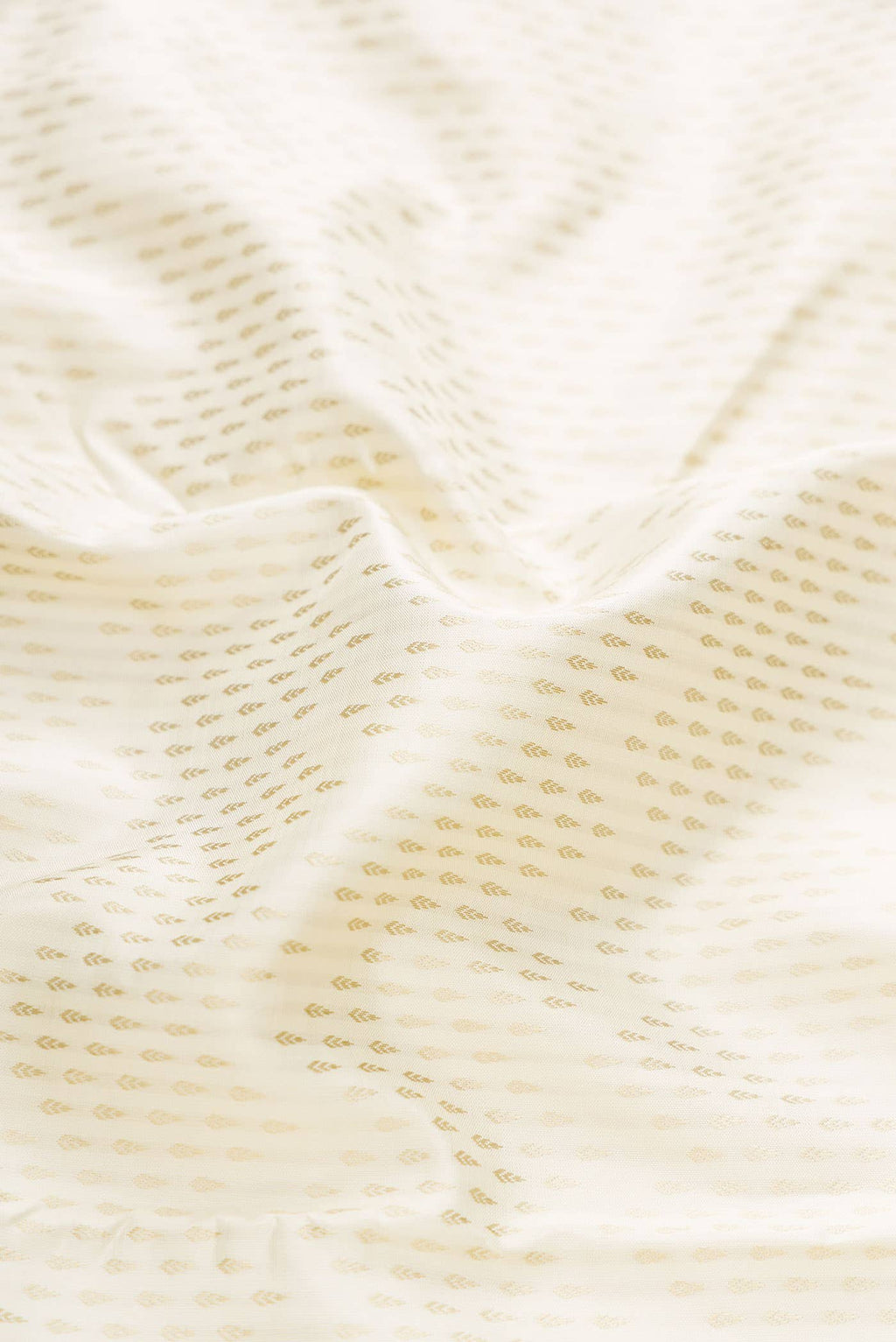 Off White Kanchipuram Silk Saree