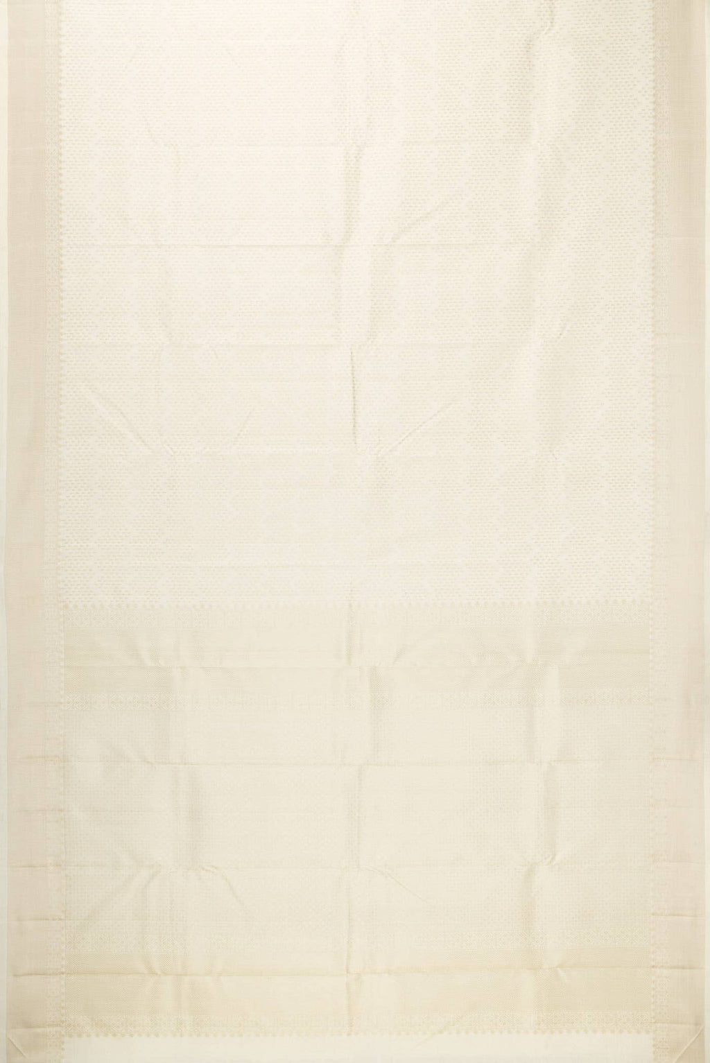 Off White Kanchipuram Silk Saree