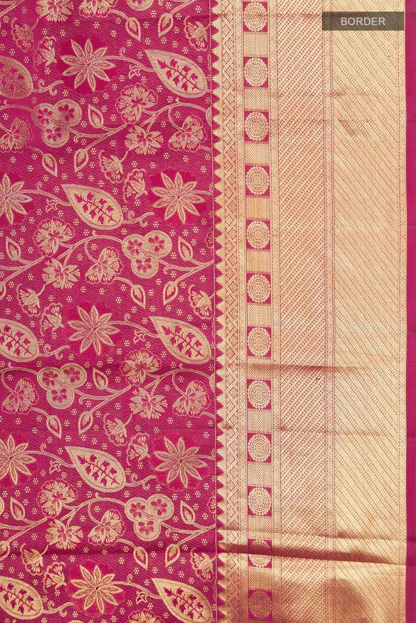 Maroon Kanchipuram Silk Saree