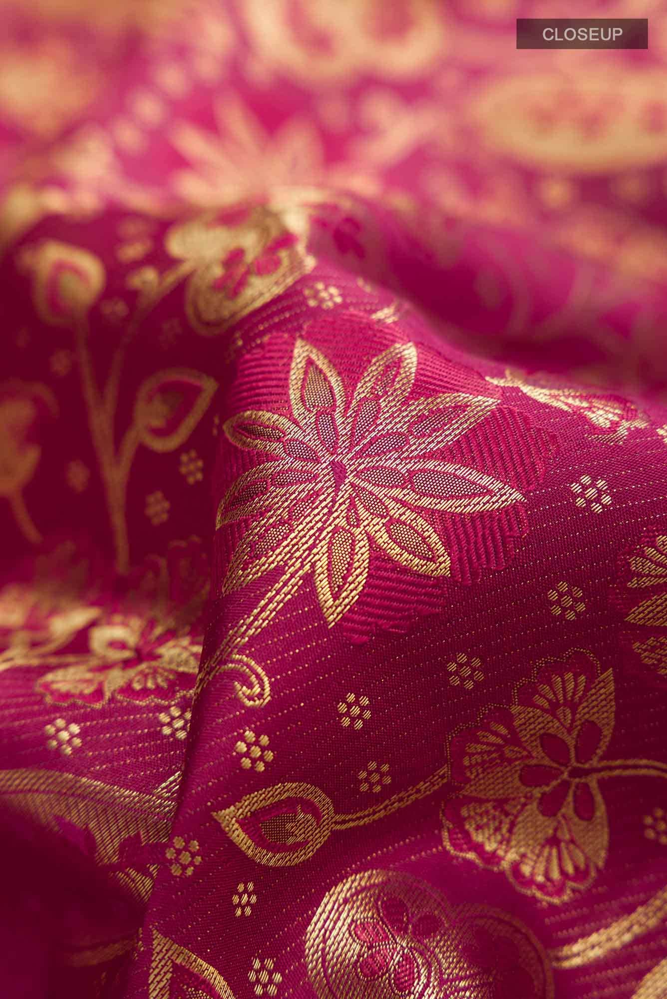 Maroon Kanchipuram Silk Saree