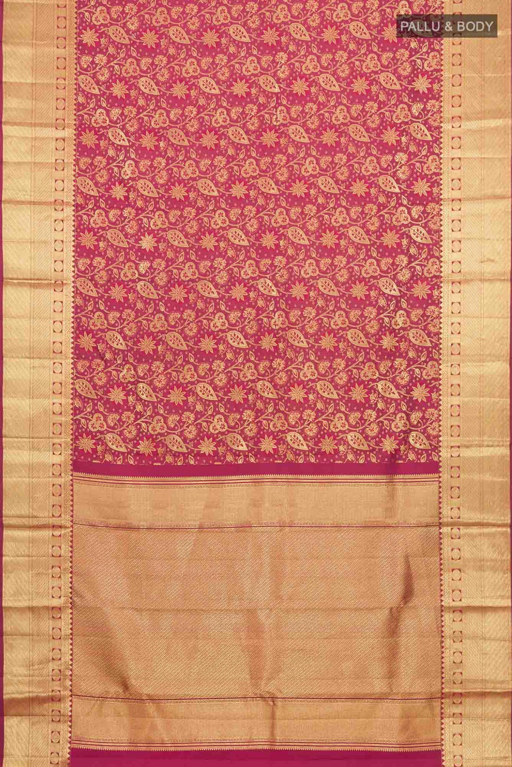 Maroon Kanchipuram Silk Saree